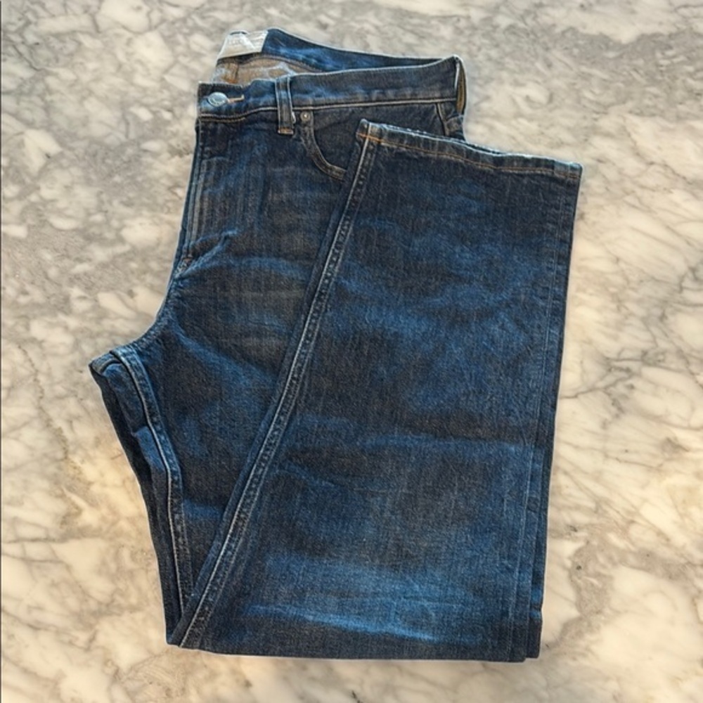 Men's Blue Jeans, Everlane, 33x30, straight selvedge fit denim